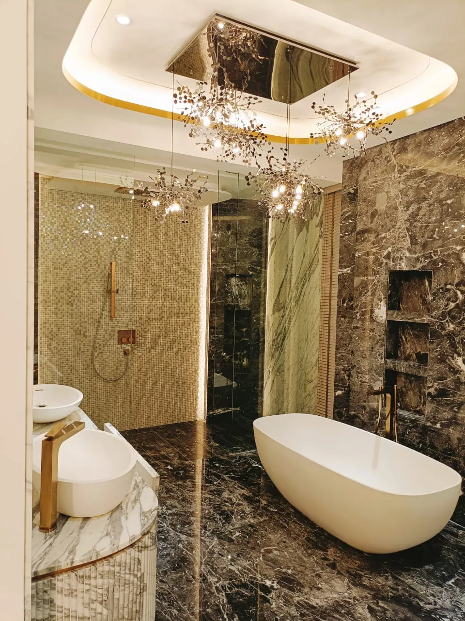 Country Heights Damansara bathroom with automated lighting