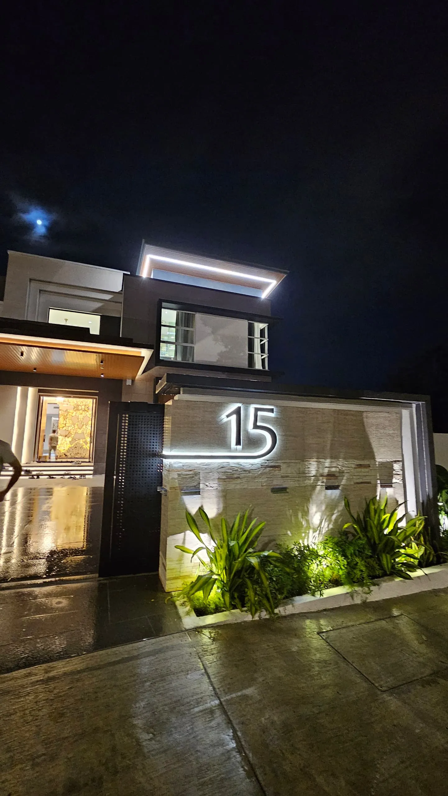 Country Heights Damansara exterior with automated landscape and architectural lighting