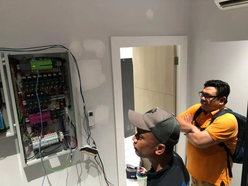 Automation control panel inspection at TNB Hub Iskandar Puteri