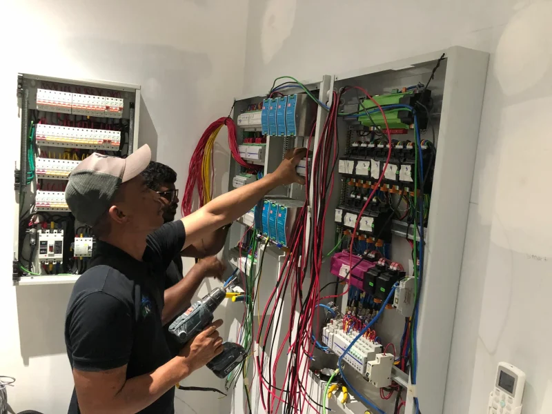 Madoc installing building automation panels at TNB Hub Iskandar Puteri