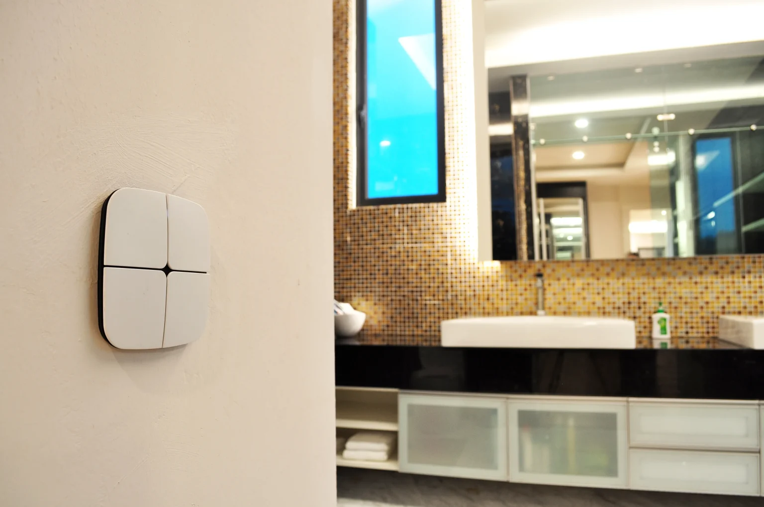 KNX Eelectron control interface installed by Madoc at Templer Heights, a five-storey villa in Rawang, Selangor
