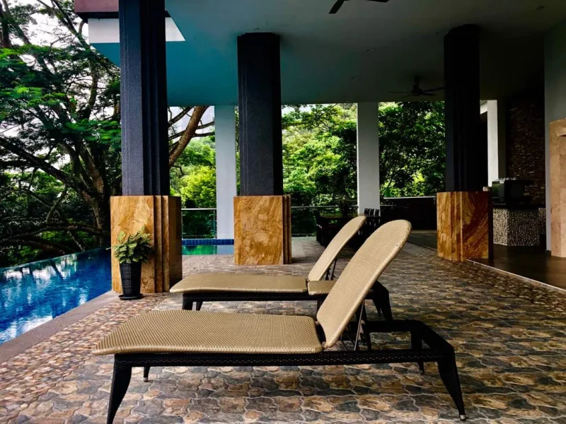 Templer Heights swimming pool and villa exterior